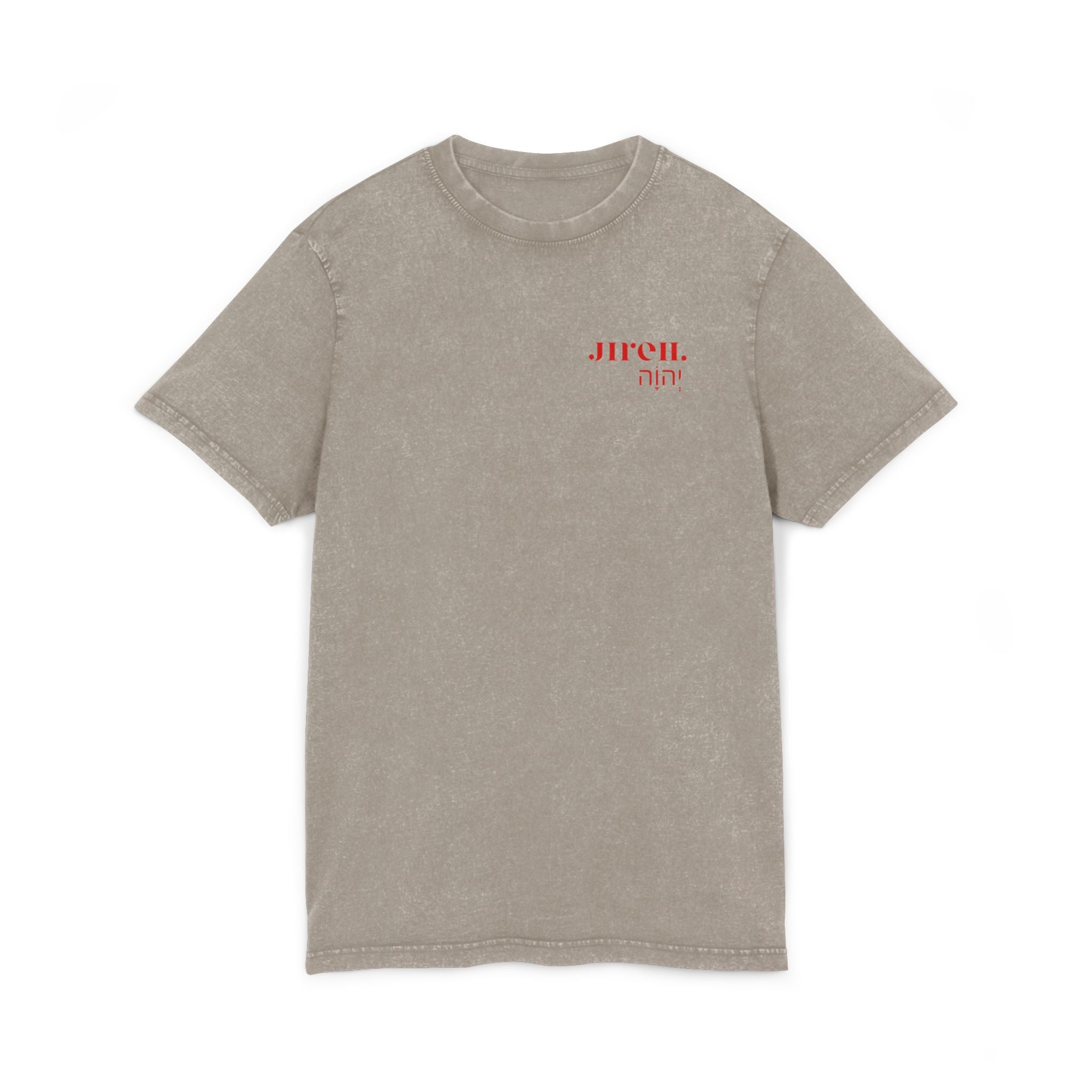 JIREH Acid Washed Round Neck Tee