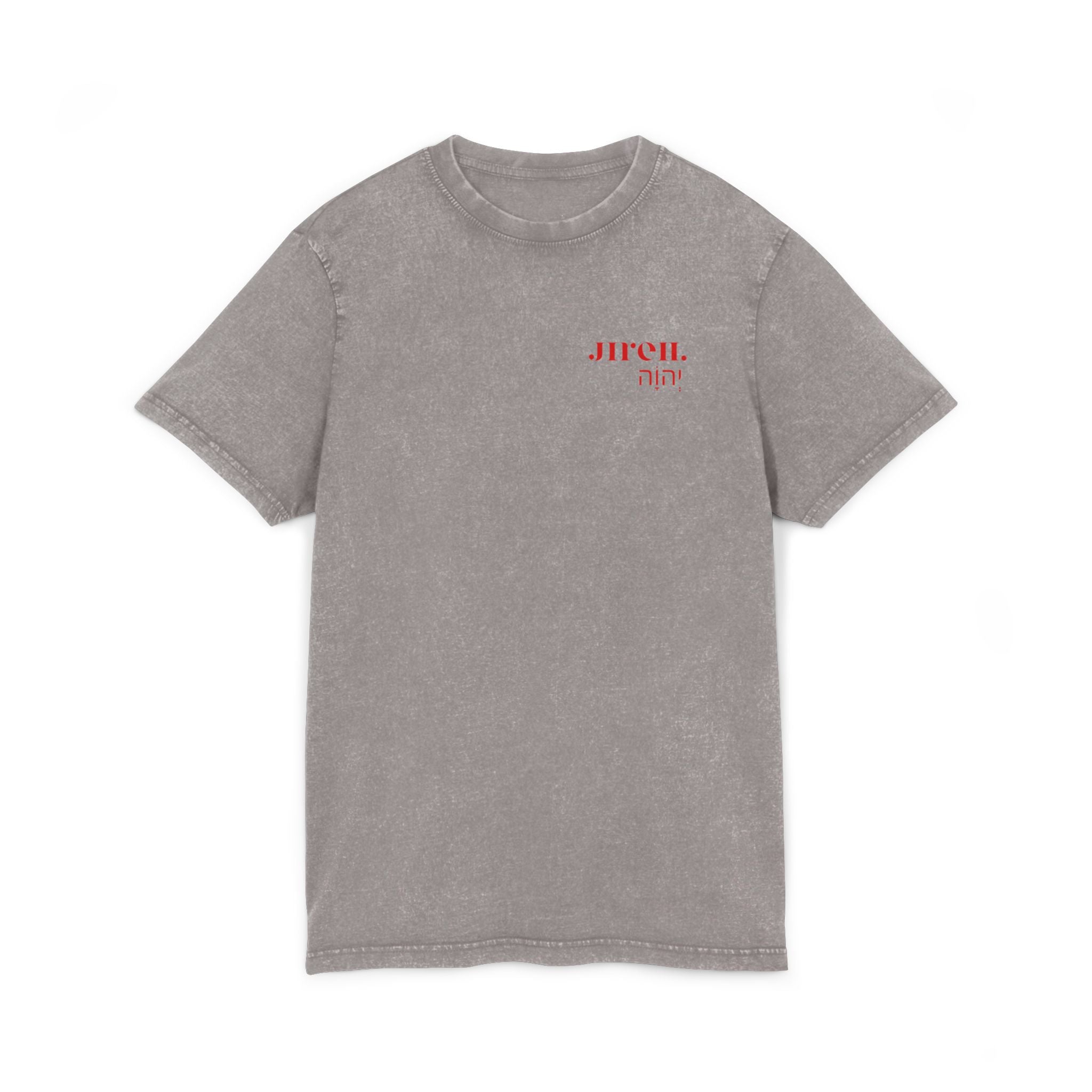 JIREH Acid Washed Round Neck Tee