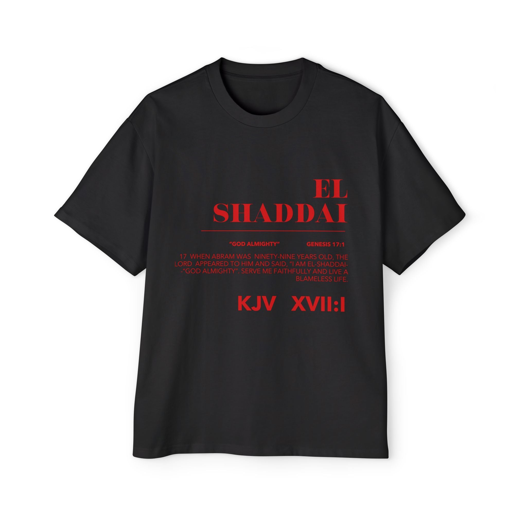 EL SHADDAI Heavy Oversized Tee