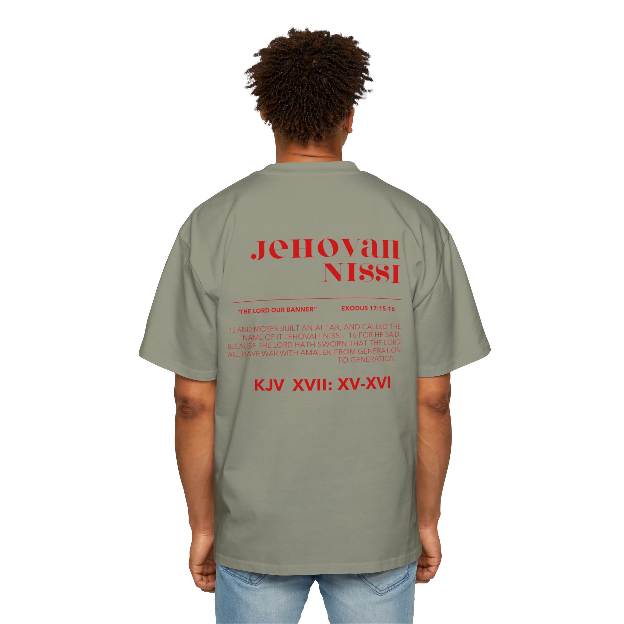 Jehovah Nissi Heavy Oversized Tee