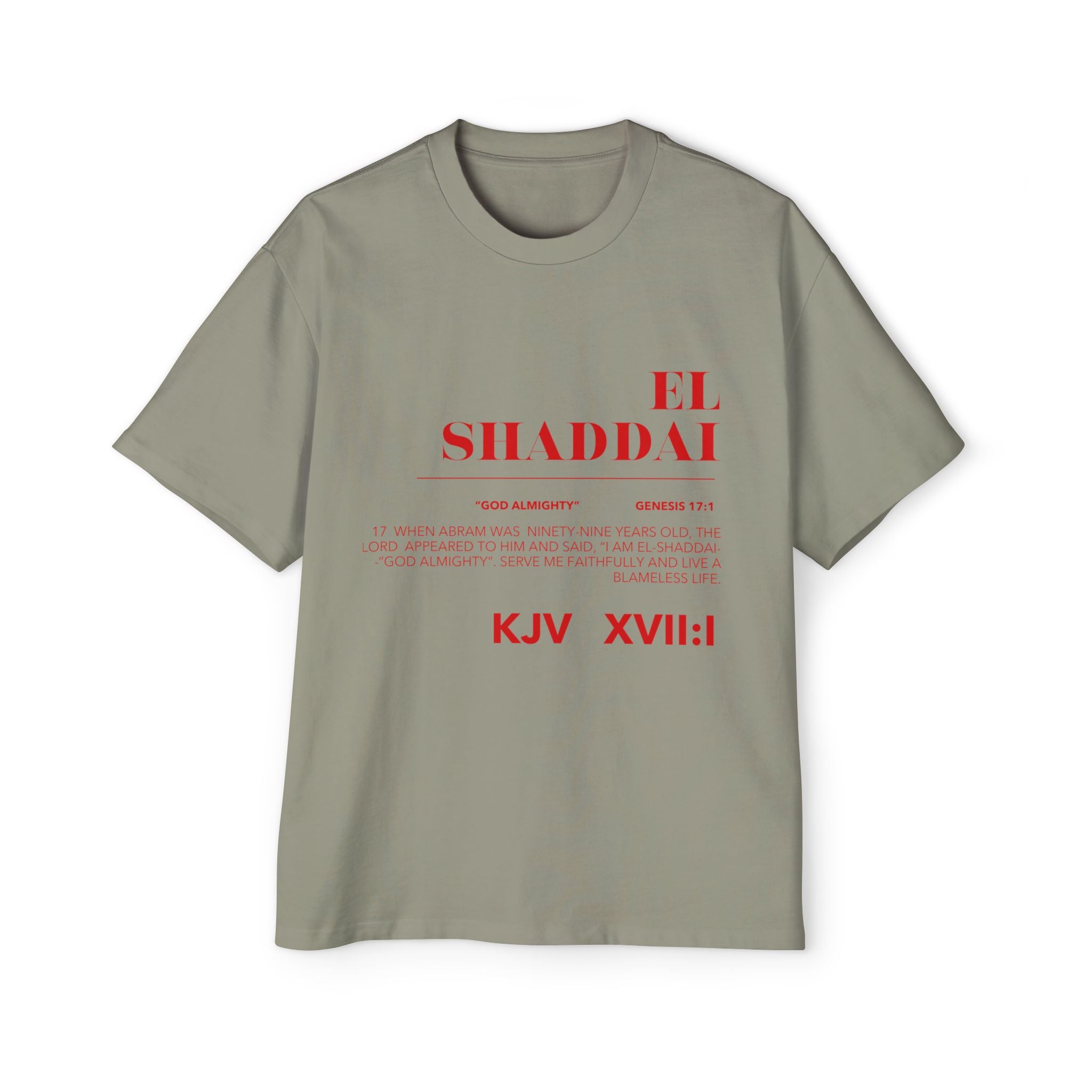EL SHADDAI Heavy Oversized Tee