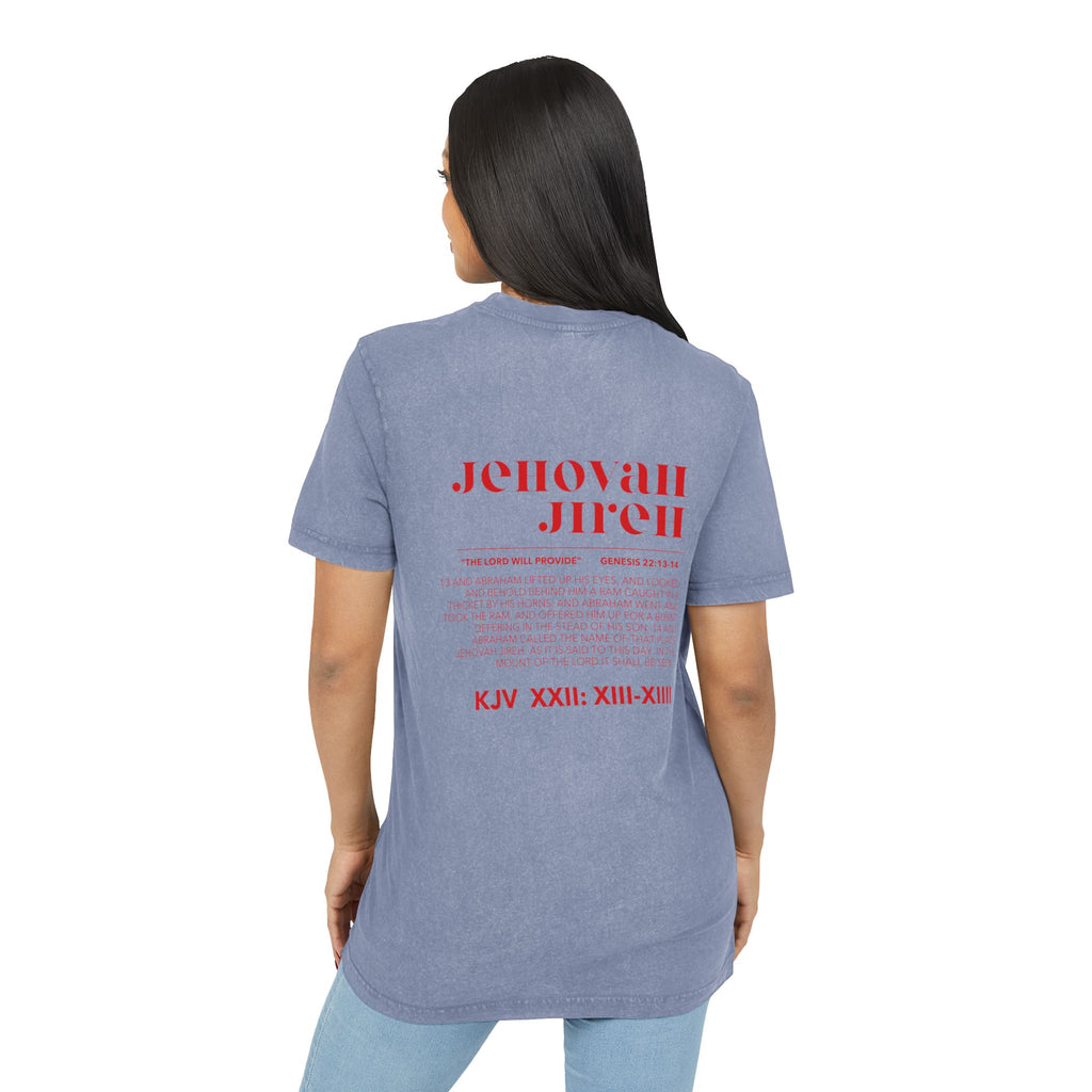 JIREH Acid Washed Round Neck Tee
