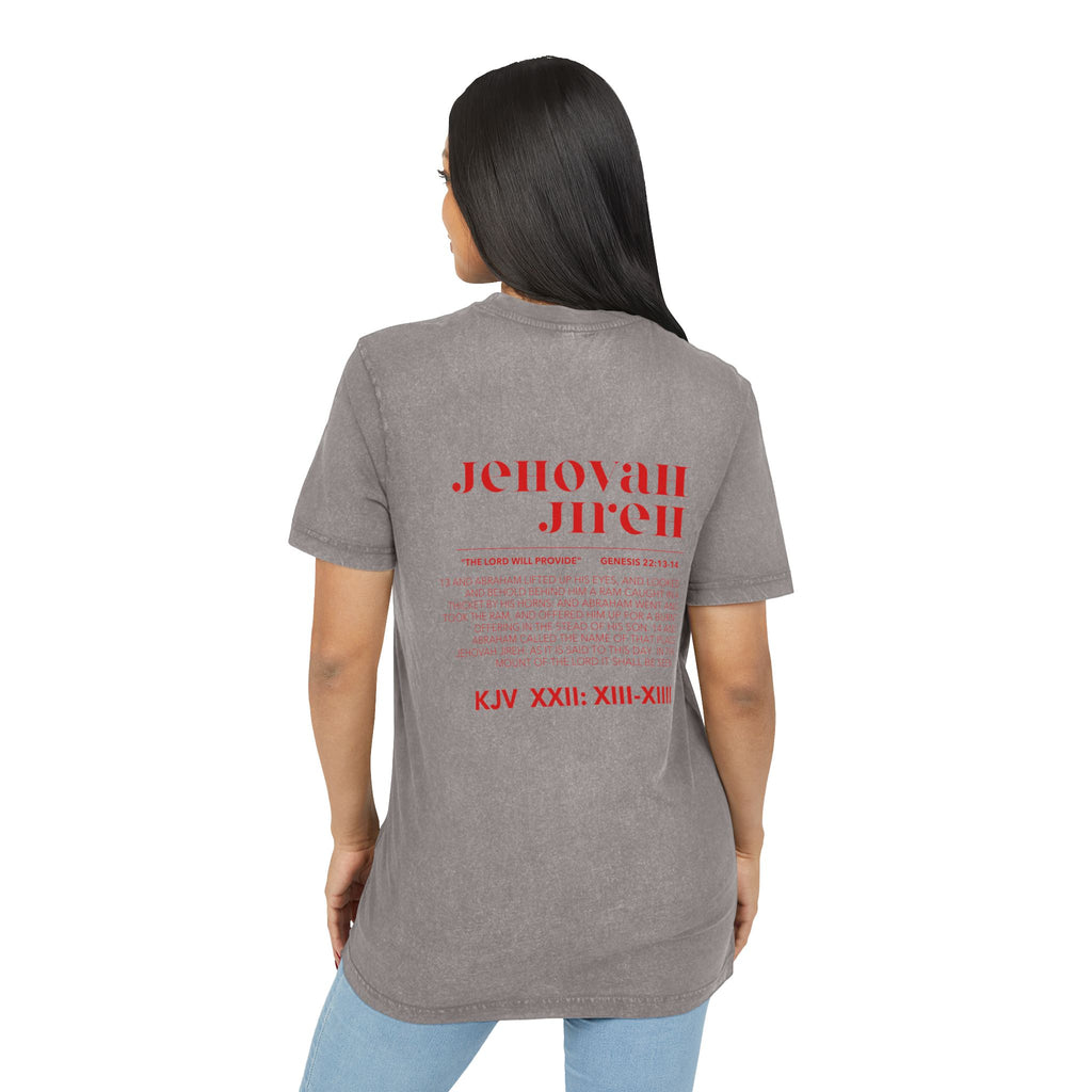 JIREH Acid Washed Round Neck Tee
