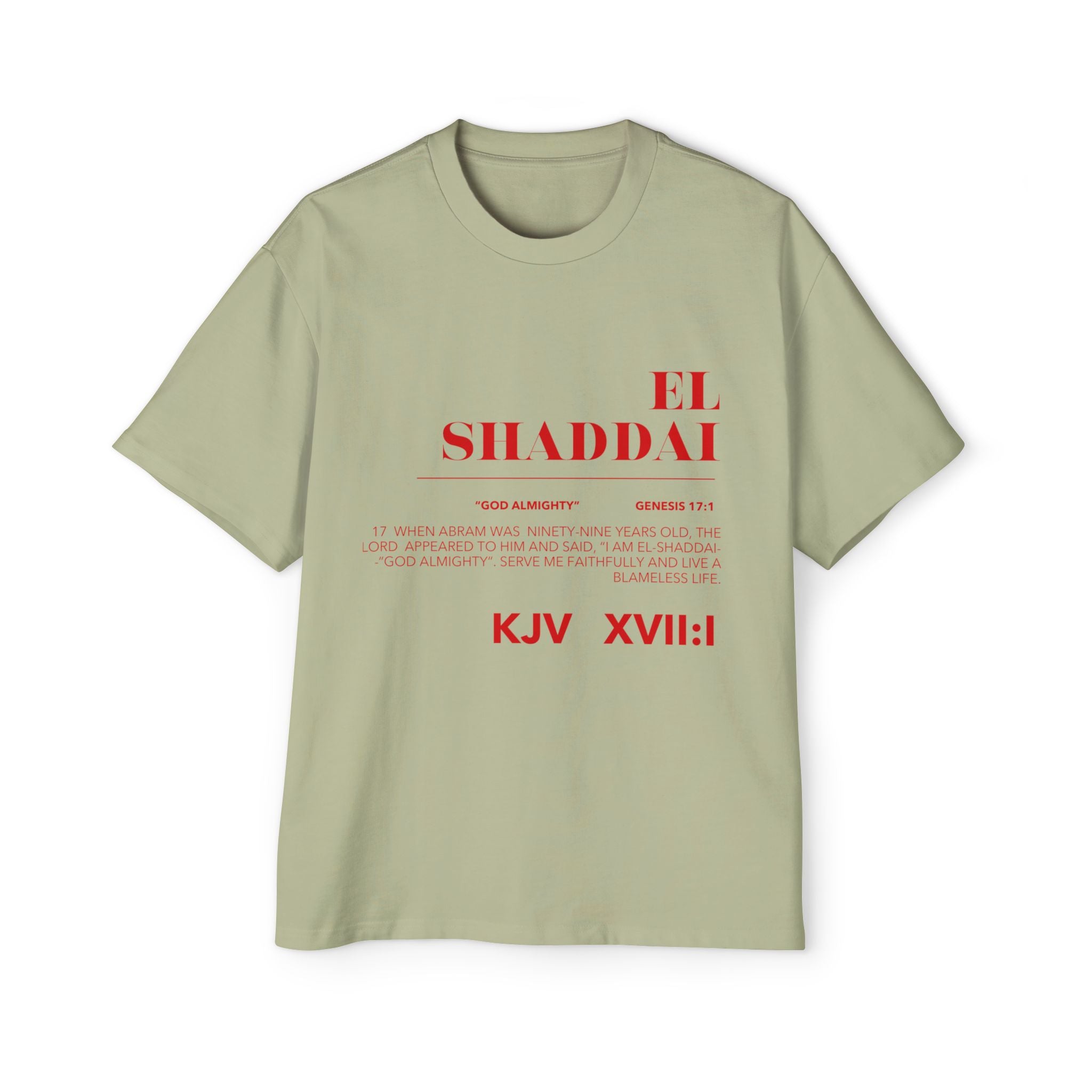 EL SHADDAI Heavy Oversized Tee