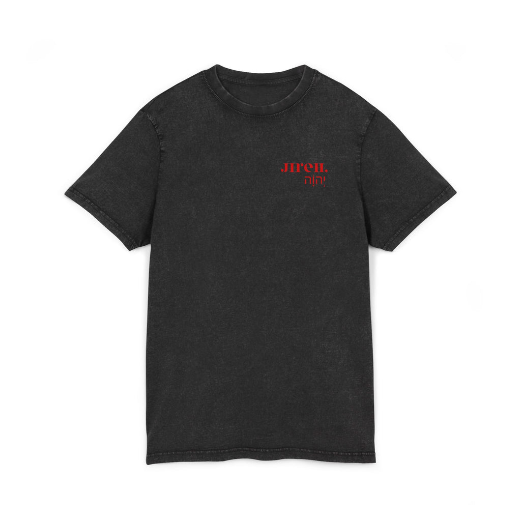 JIREH Acid Washed Round Neck Tee