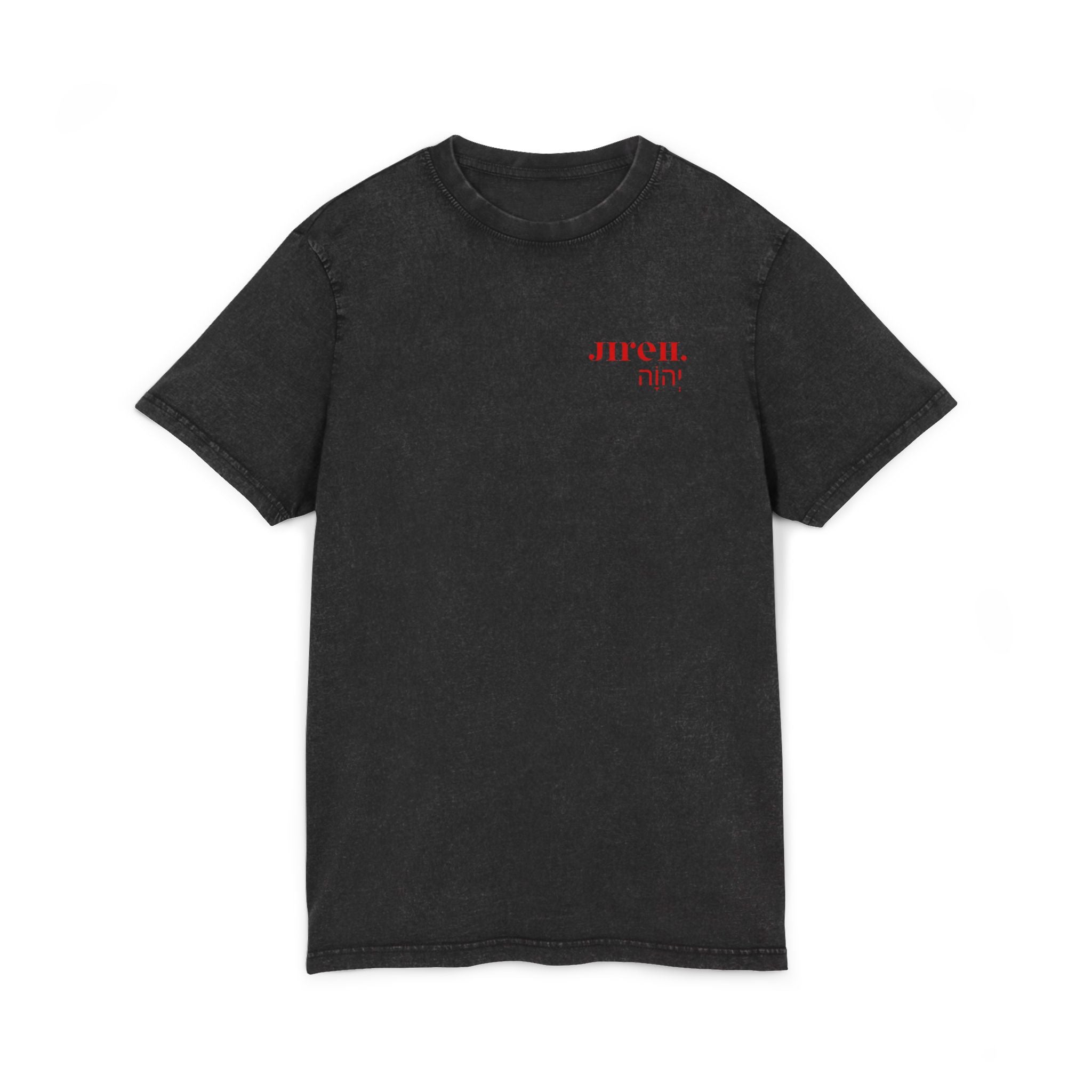 JIREH Acid Washed Round Neck Tee