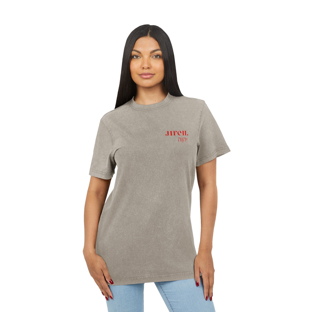 JIREH Acid Washed Round Neck Tee