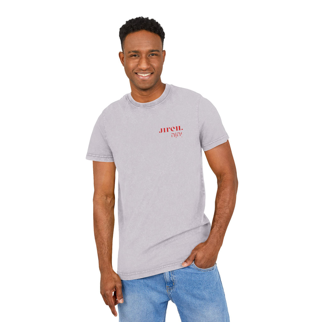 Acid Washed Round Neck Tee