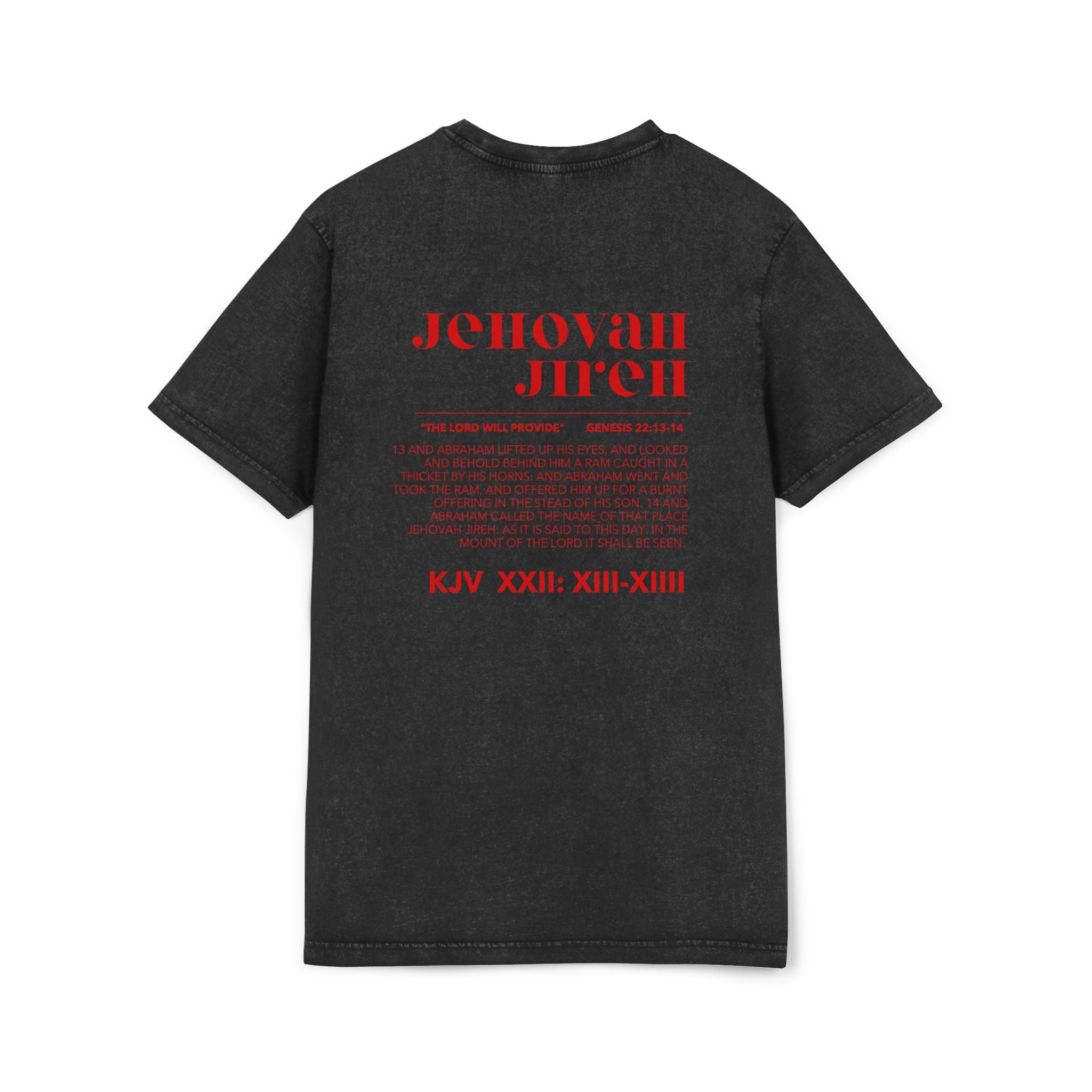 JIREH Acid Washed Round Neck Tee