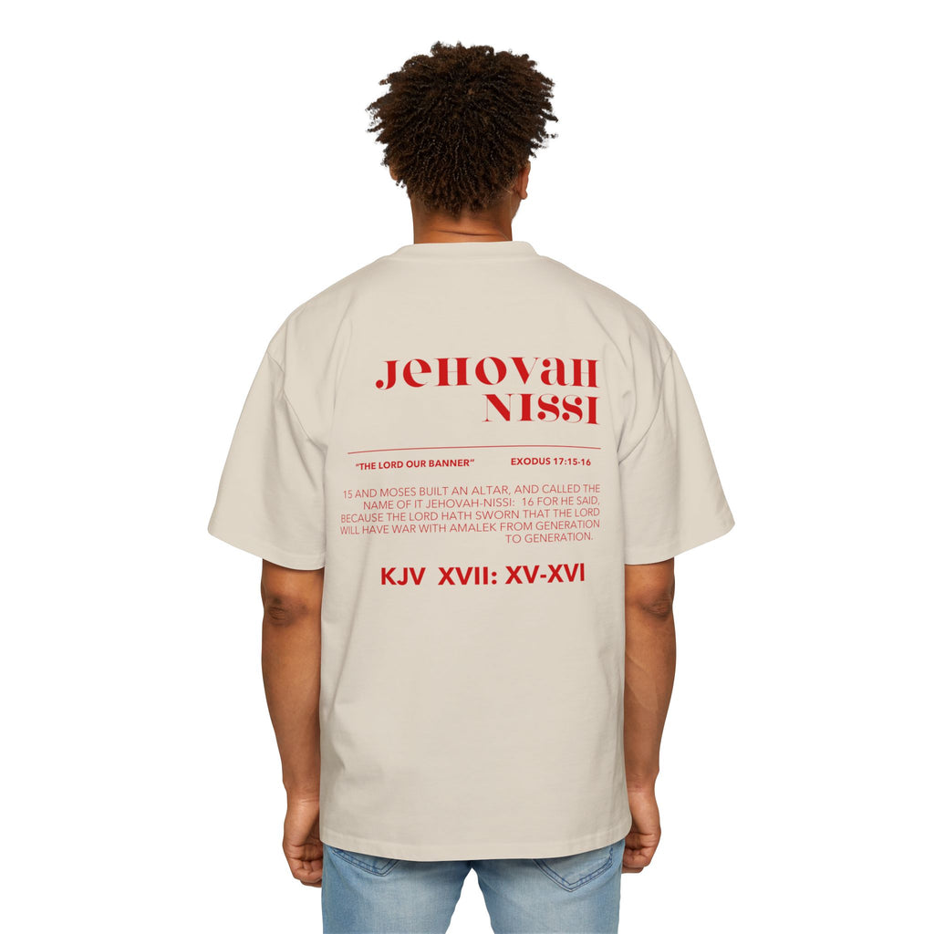 Jehovah Nissi Men's Heavy Oversized Tee