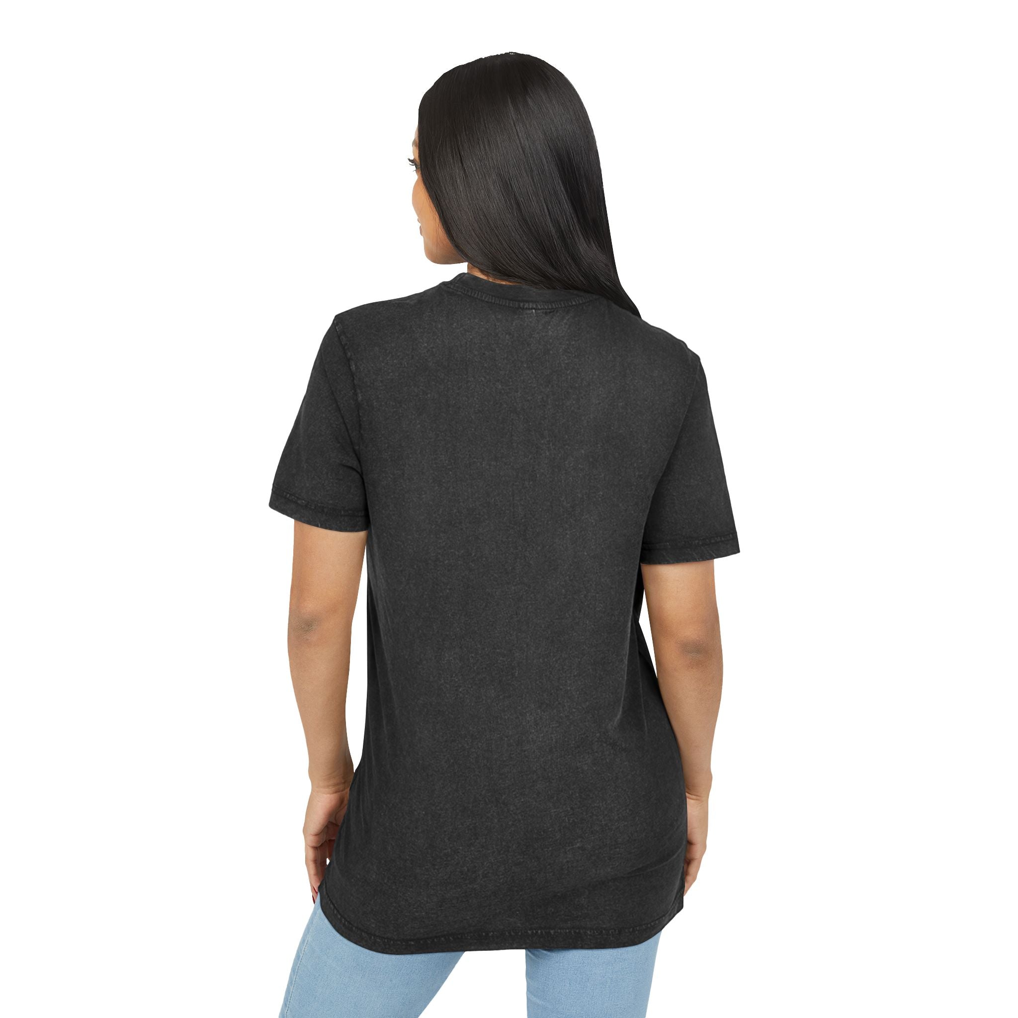 JIREH Acid Washed Round Neck Tee