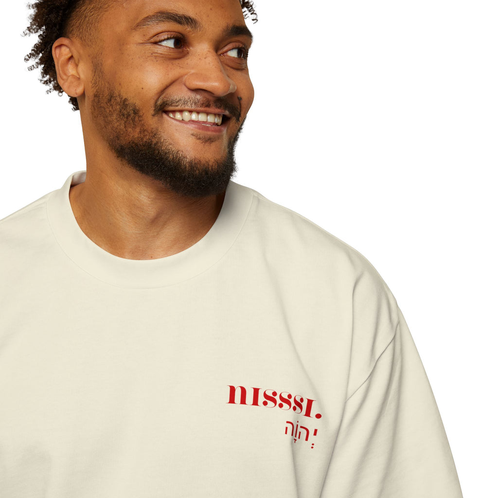 Jehovah Nissi Men's Heavy Oversized Tee