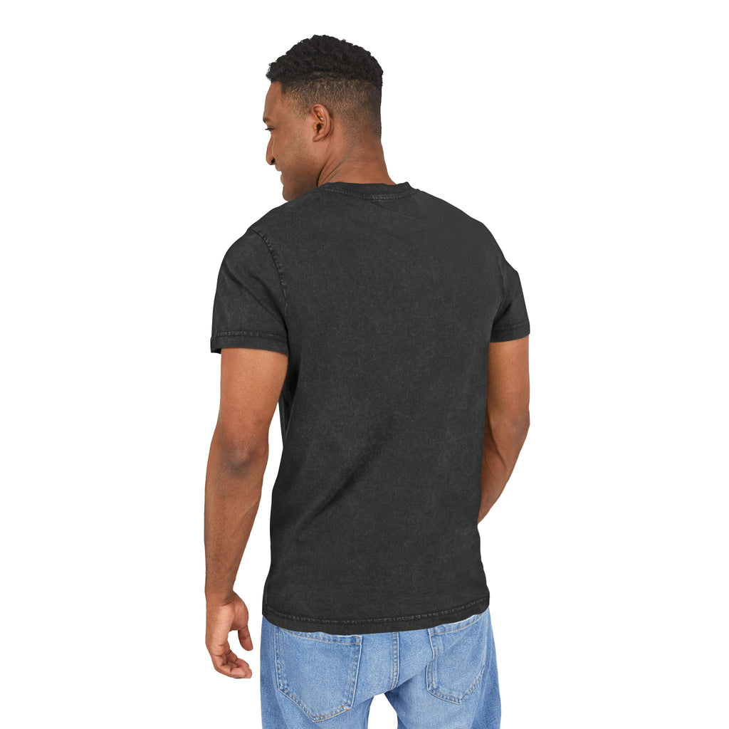 Acid Washed Round Neck Tee