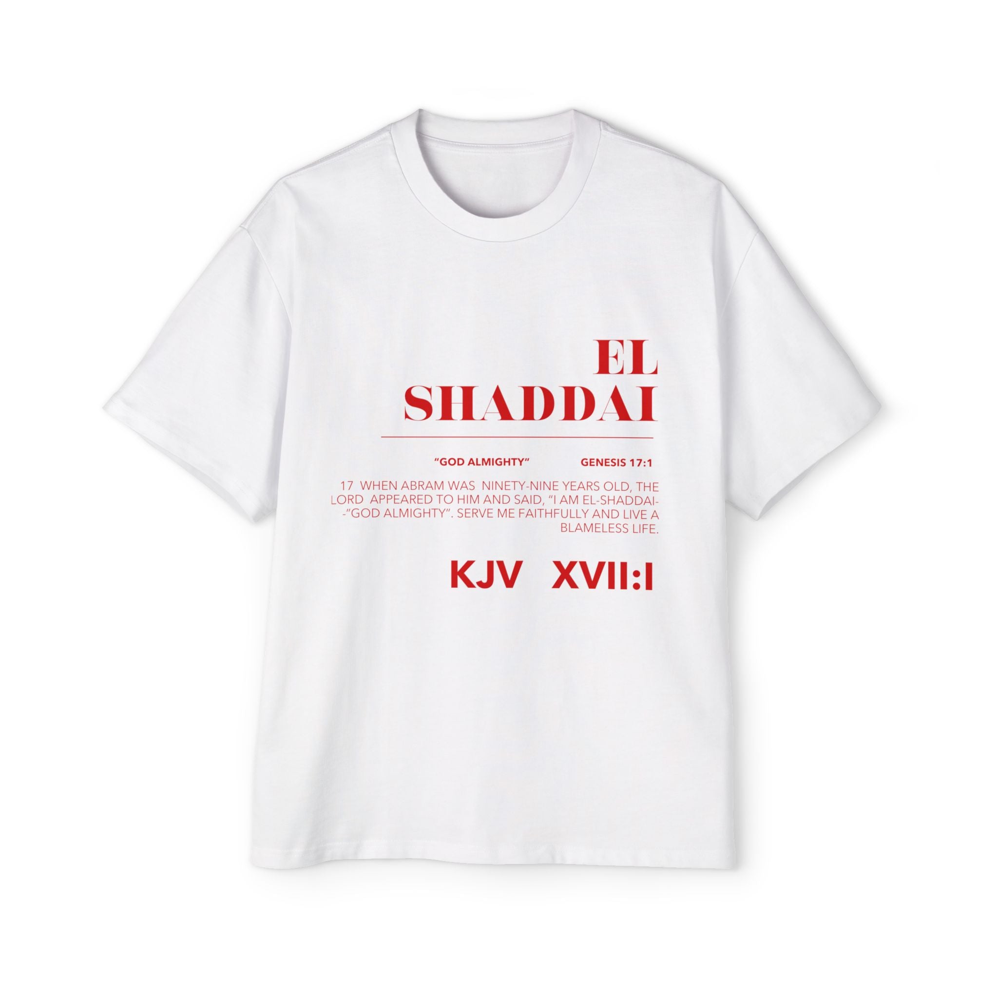 EL SHADDAI Heavy Oversized Tee