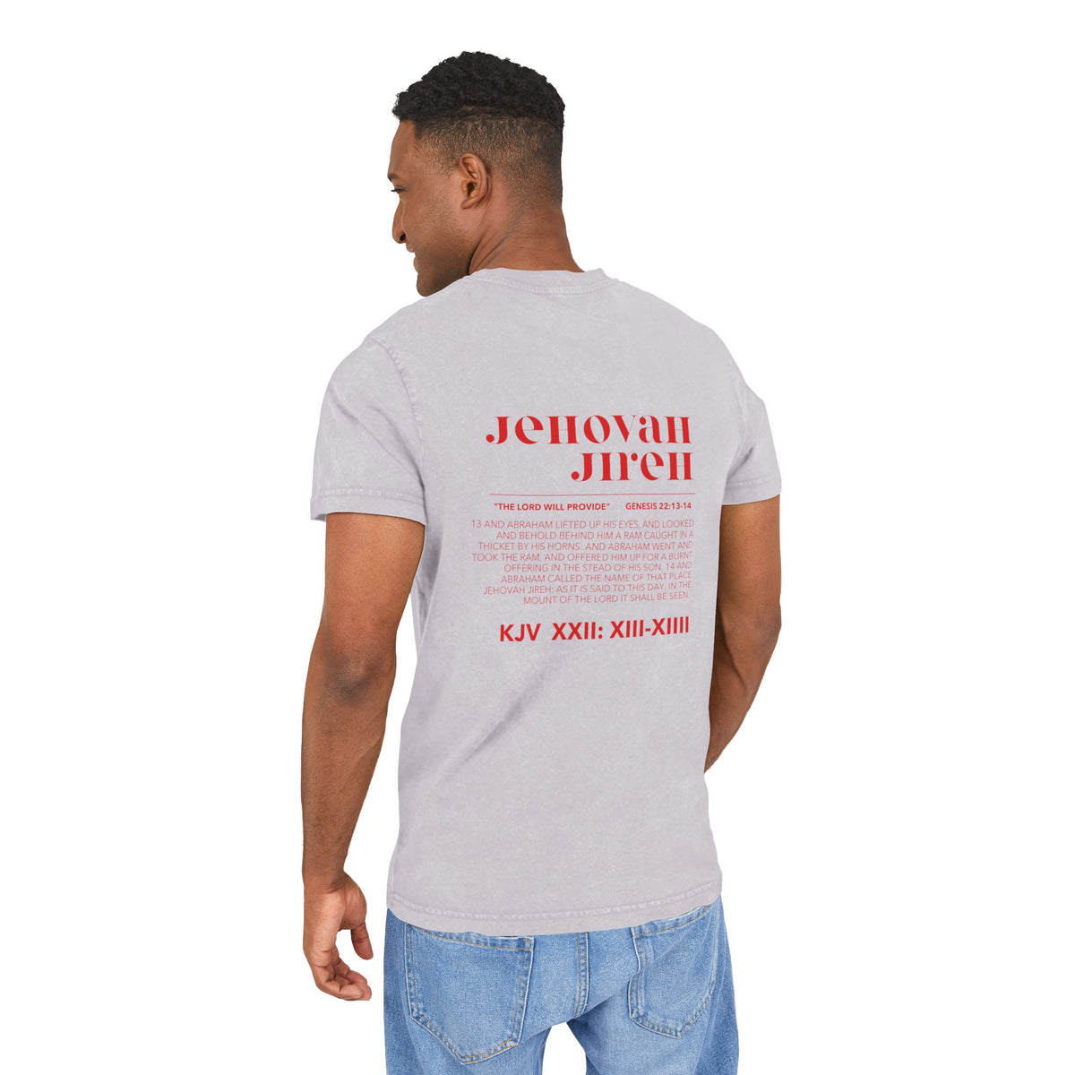 Acid Washed Round Neck Tee
