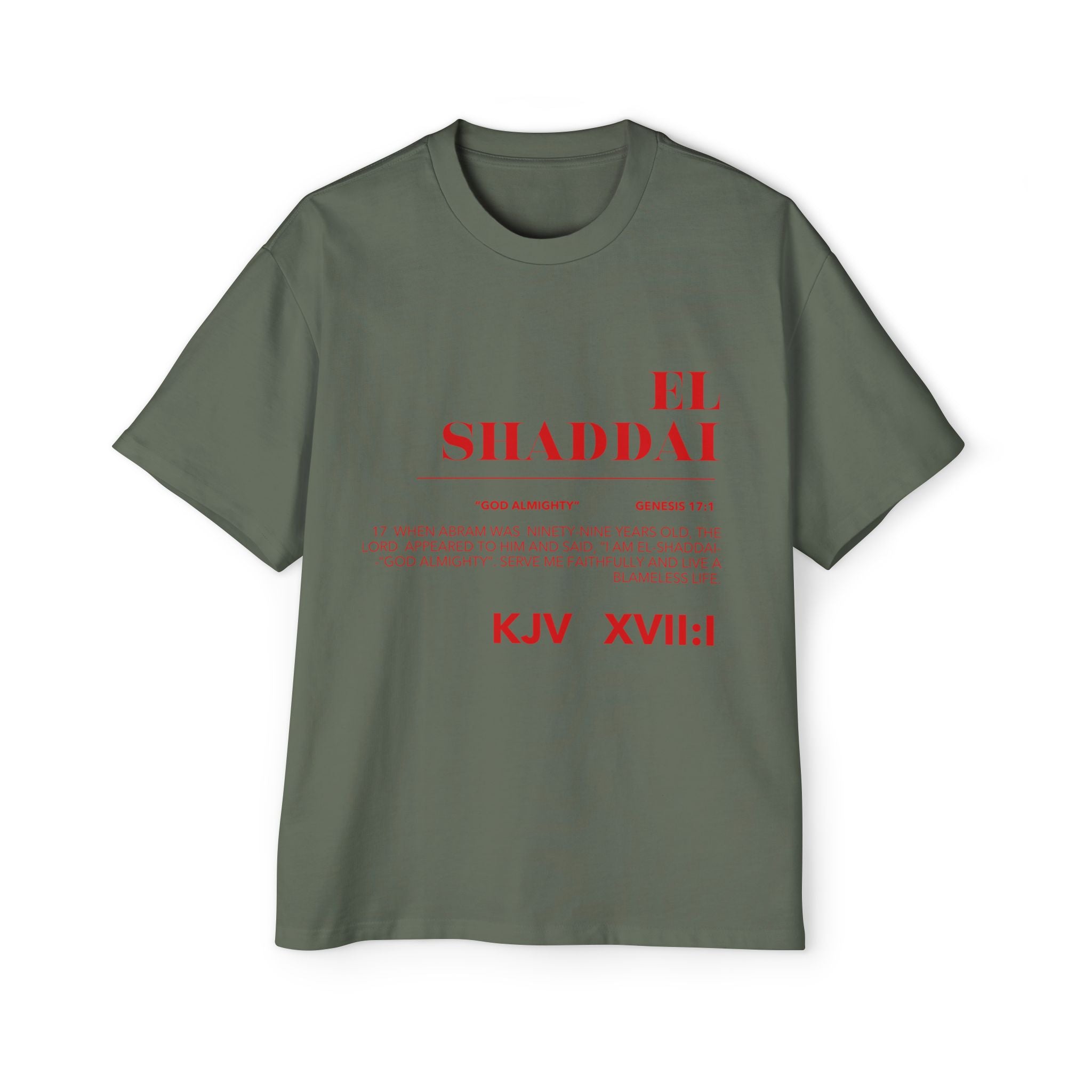 EL SHADDAI Heavy Oversized Tee
