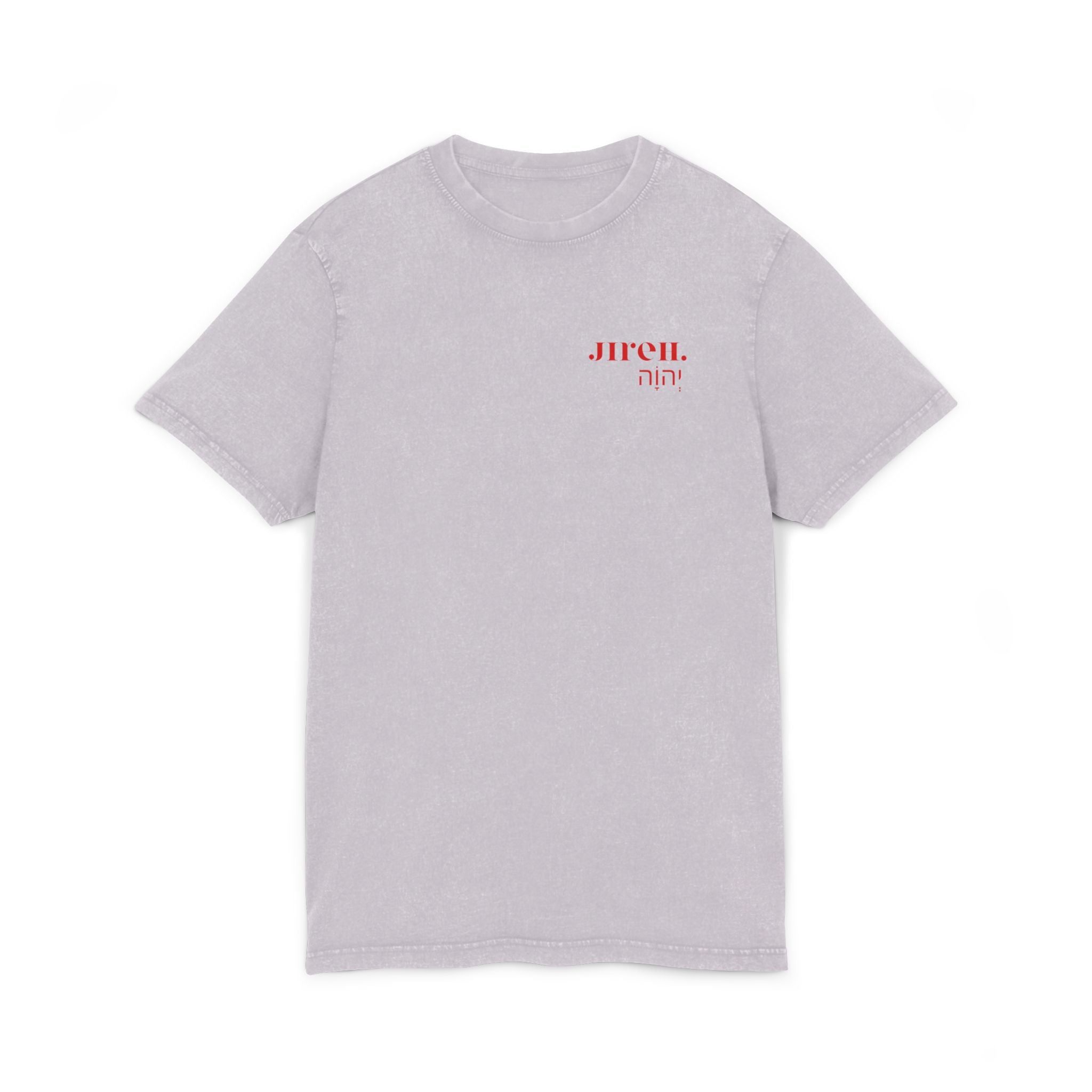 JIREH Acid Washed Round Neck Tee