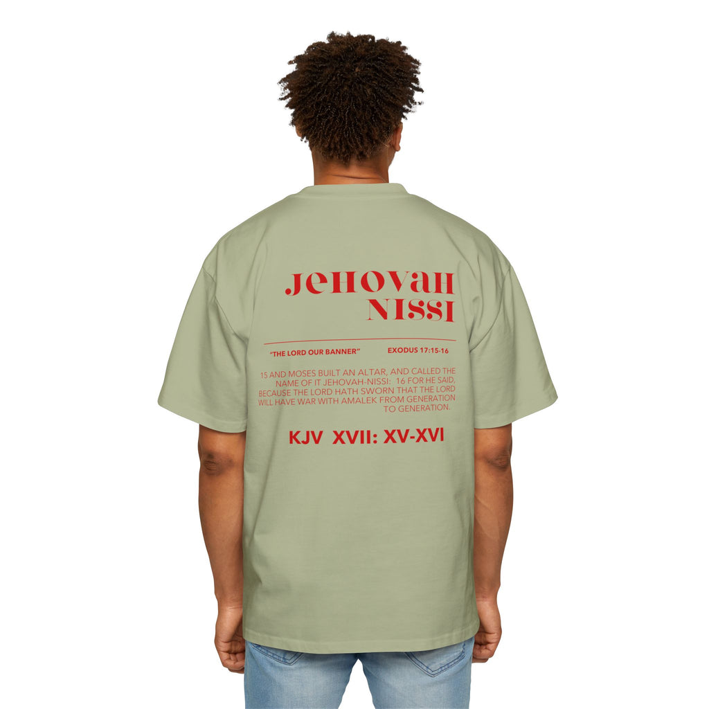 Jehovah Nissi Men's Heavy Oversized Tee
