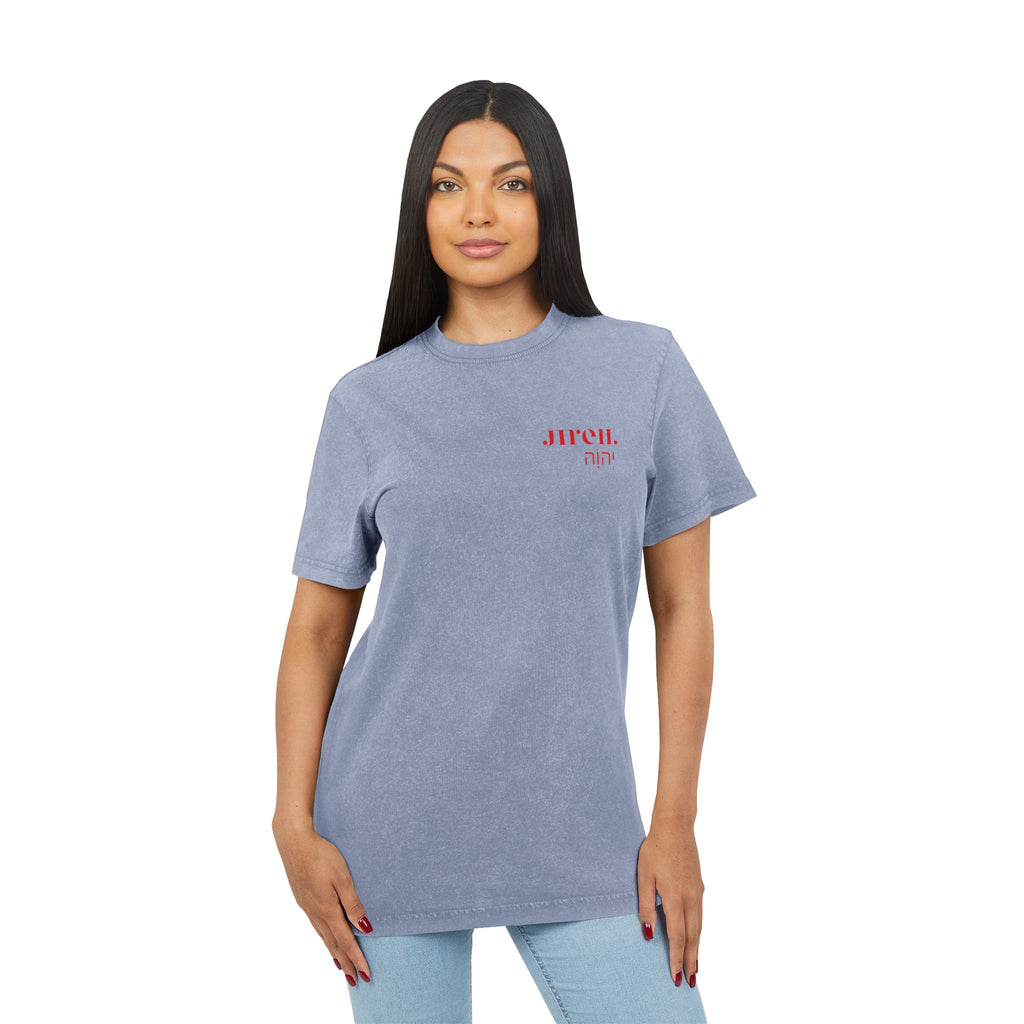 JIREH Acid Washed Round Neck Tee