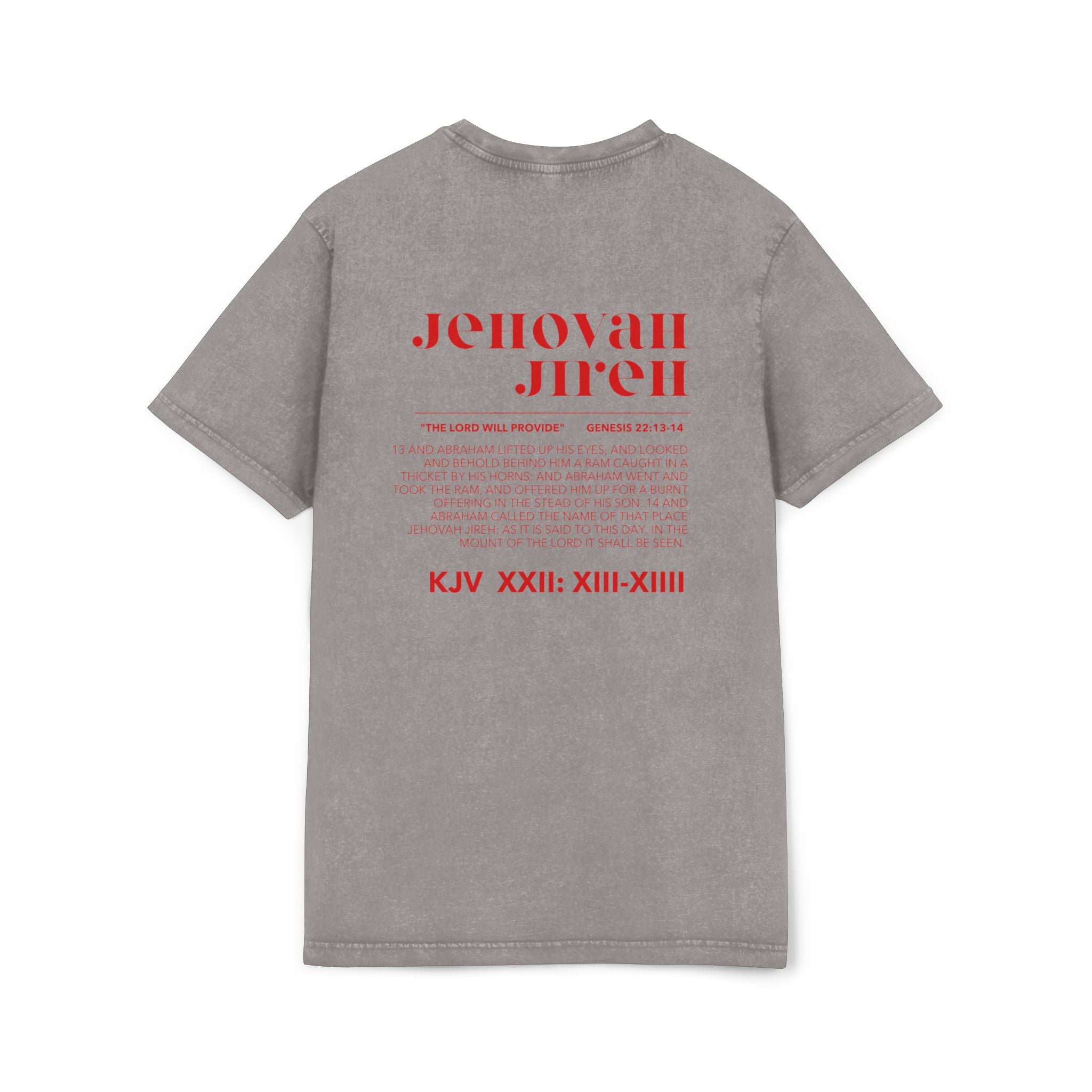 JIREH Acid Washed Round Neck Tee