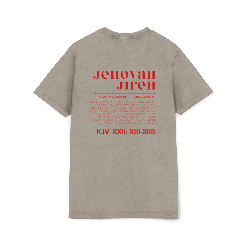 JIREH Acid Washed Round Neck Tee