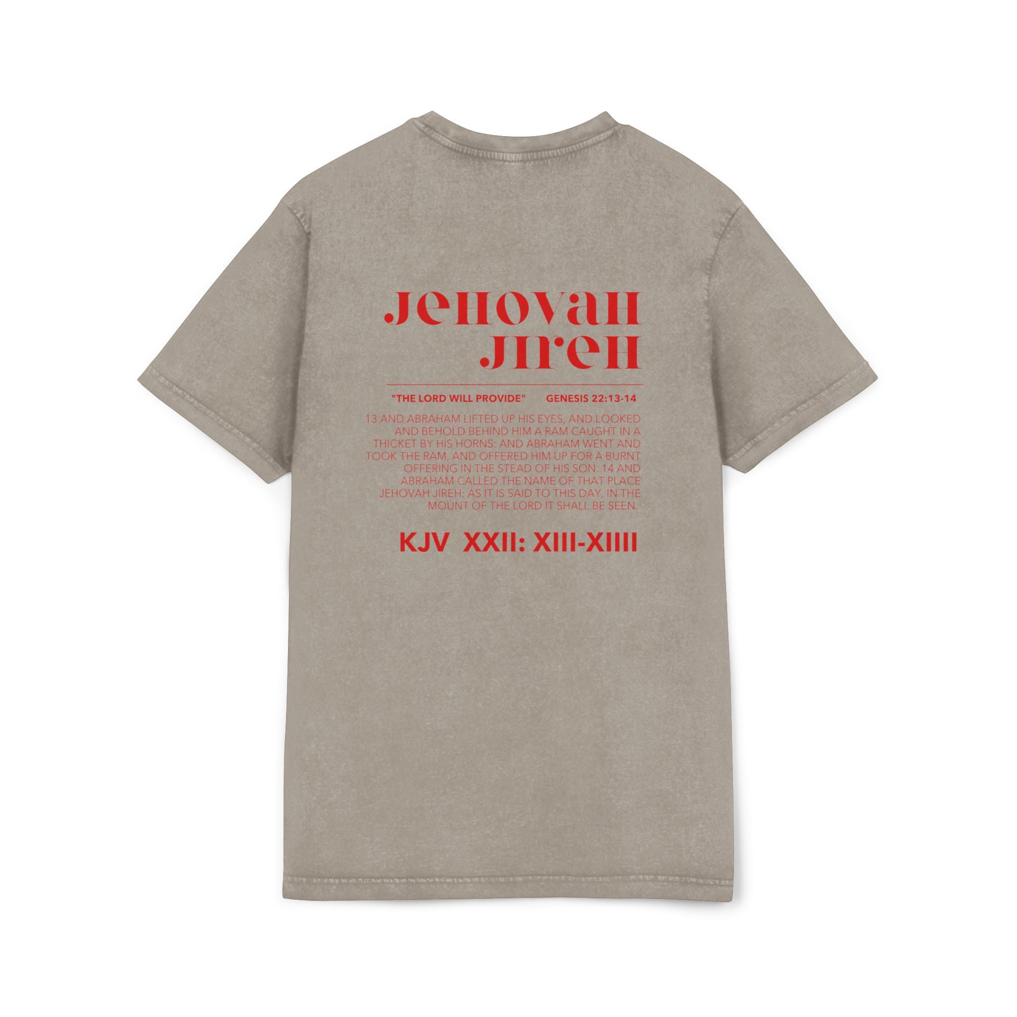 JIREH Acid Washed Round Neck Tee