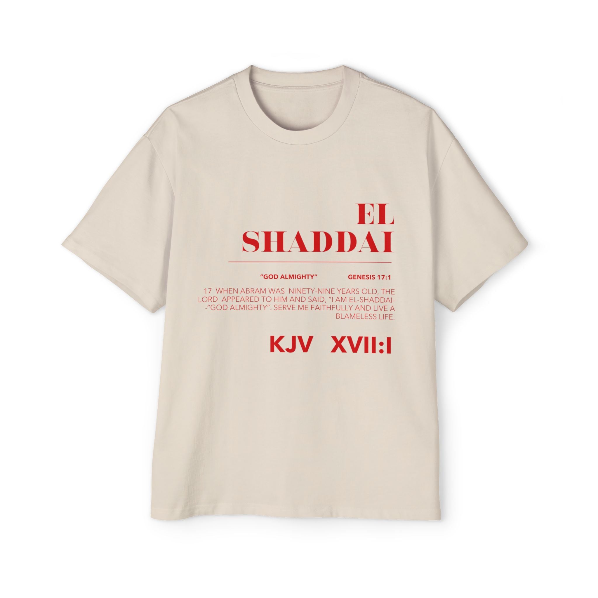 EL SHADDAI Heavy Oversized Tee