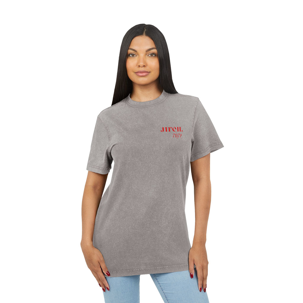 JIREH Acid Washed Round Neck Tee