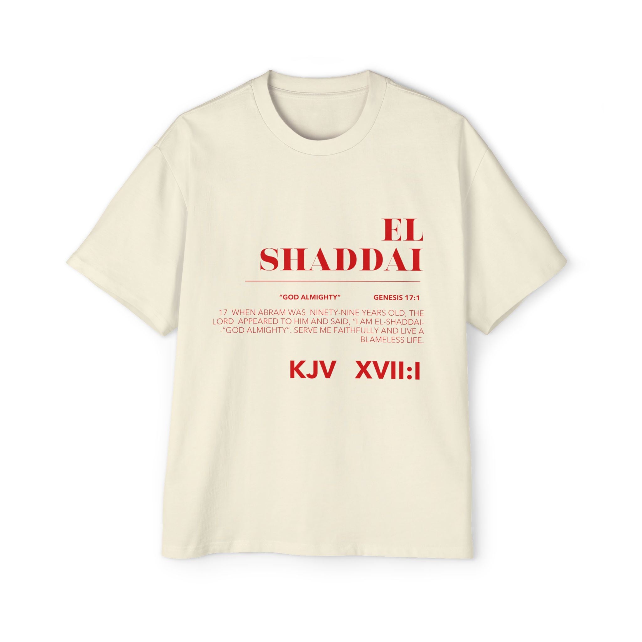 EL SHADDAI Heavy Oversized Tee